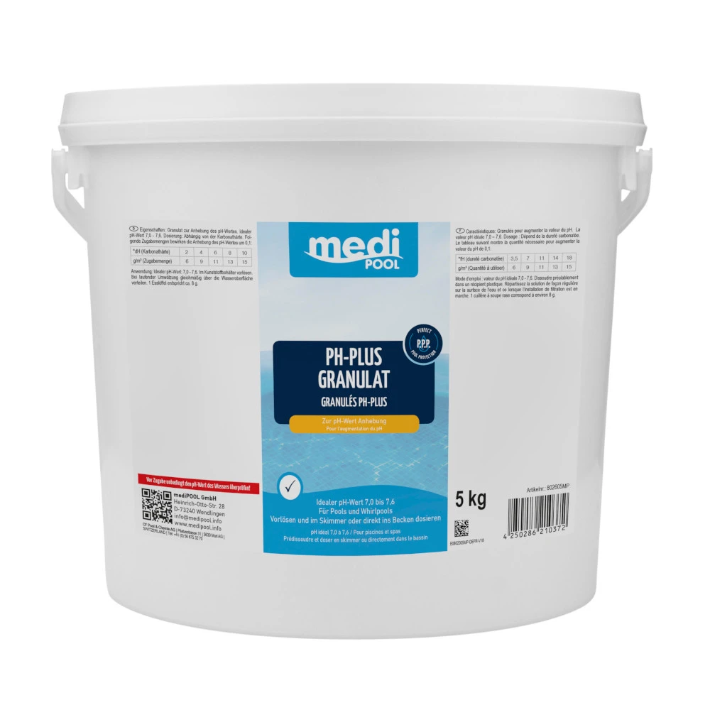 MediPOOL PH-Plus Granulat 5 Kg Pool-Pflege 1 MediPOOL PH-Plus Granulat 5 Kg Pool-Pflege
