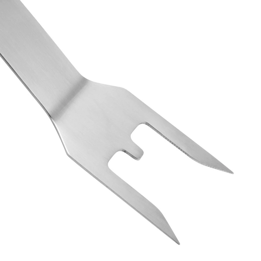 Grillgabel 42cm Edelstahl Fleischgabel Grill Gabel Grillbesteck Grillzubehör 2 Grillgabel 42cm Edelstahl Fleischgabel Grill Gabel Grillbesteck Grillzubehör – Bild 2