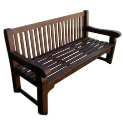 Gartenbank Holz 3-Sitzer 162 X 69 X 90 Cm, Extra Stabil, Eukalyptus