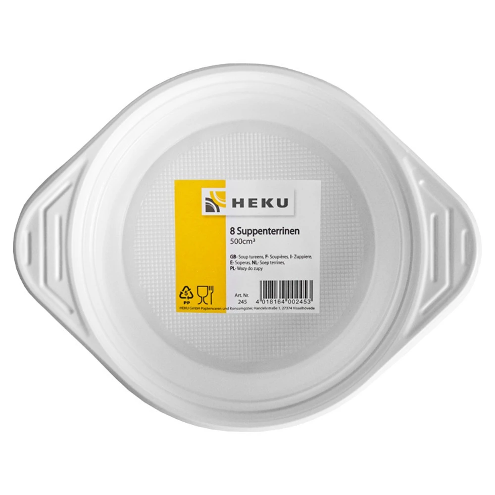 Suppenterrine 8 Stück 500 Cm³ Aus Kunststoff 1 Suppenterrine 8 Stück 500 Cm³ Aus Kunststoff