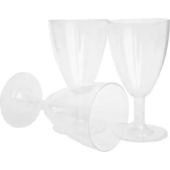 Weingläser 4 Stück, 150 Cl, Klar, Kunststoff