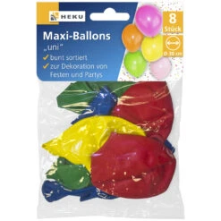 Maxi Luftballons Uni 8 Stück