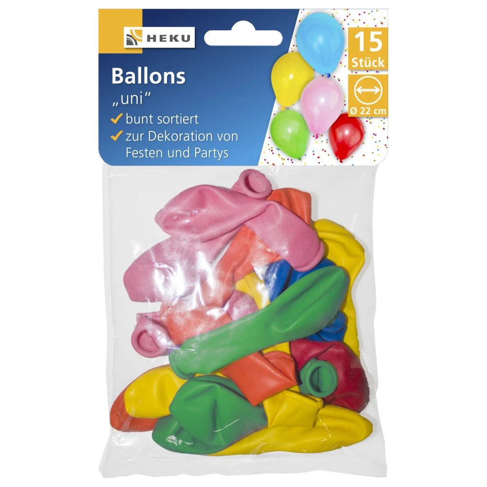 Luftballons Uni 15 Stück 1 Luftballons Uni 15 Stück