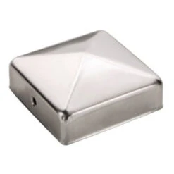 Pfostenkappe Flach 91 X 91 Mm Aus Rostfreiem Stahl