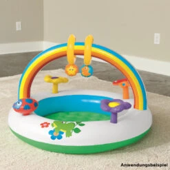 Bestway Baby-Spielcenter Regenbogen Aufblasbar -Garten Lust 191410032 52239 6942138926064 Regenbogen Planschbecken 6 1000 jpg 1280x1280