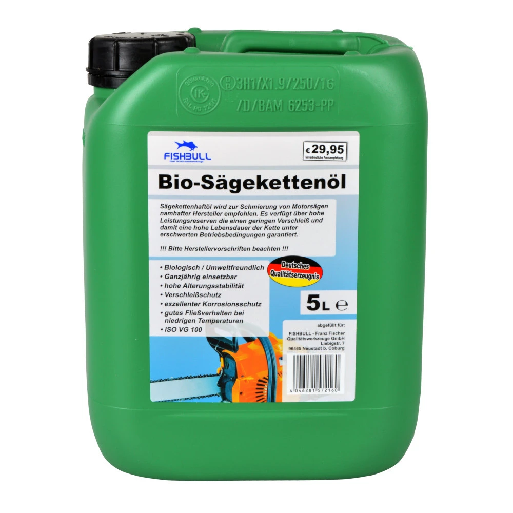 Fishbull Kettensägenöl Bio 5 Liter 1 Fishbull Kettensägenöl Bio 5 Liter