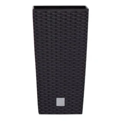 Prosperplast Blumentopf Rato Square Mit Einsatz In Der Farbe Anthrazit