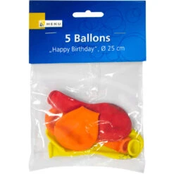 Luftballons Happy Birthday 5 Stück