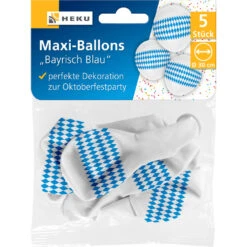 Maxi Ballons Bayrisch Blau 5 Stück