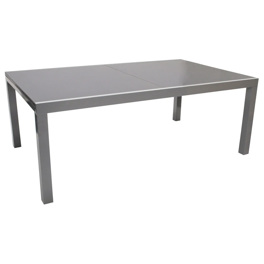 Ausziehtisch Rechteckig Mit Aluminiumgestell Und Glasplatte 1 Ausziehtisch Rechteckig Mit Aluminiumgestell Und Glasplatte
