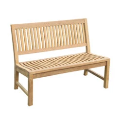 Gartenbank Kingsbury 120 Cm Aus Teakholz Mit Zapfenverbindungen