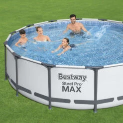 Bestway Steel Pro MAX Frame Pool Ø427x107 Cm Rund Komplett-Set 5-teilig -Garten Lust 2QDmAOsUxlHPQQw 1280x1280