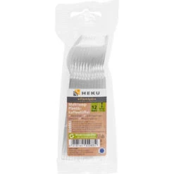 Mehrweg-Kaffeelöffel 12 Stück Aus Transparentem Kunststoff 13 Cm Lang