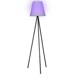 Solar-Standleuchte 150x35x35cm Mit Fernbedienung In Schwarz-Weiß