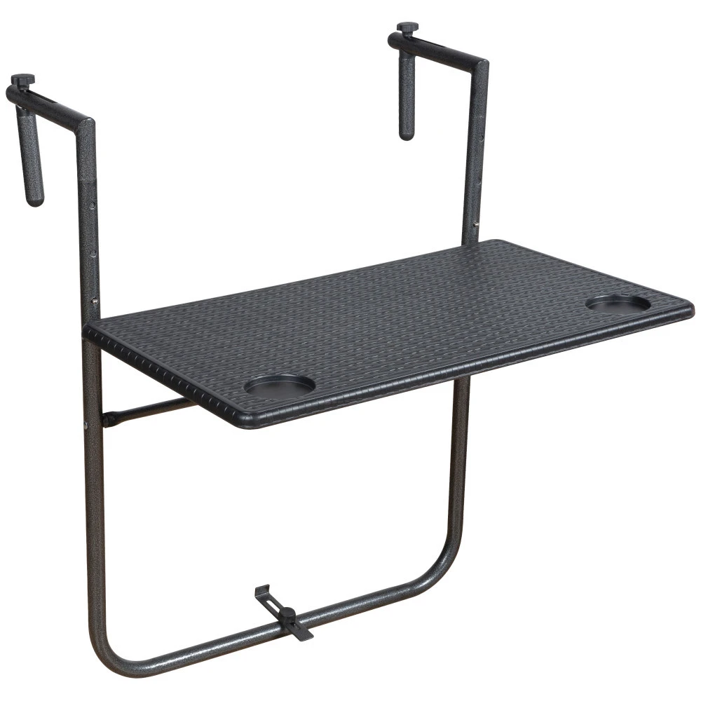 Balkonhängetisch Eckig Mit Klappfunktion 1 Balkonhängetisch Eckig Mit Klappfunktion