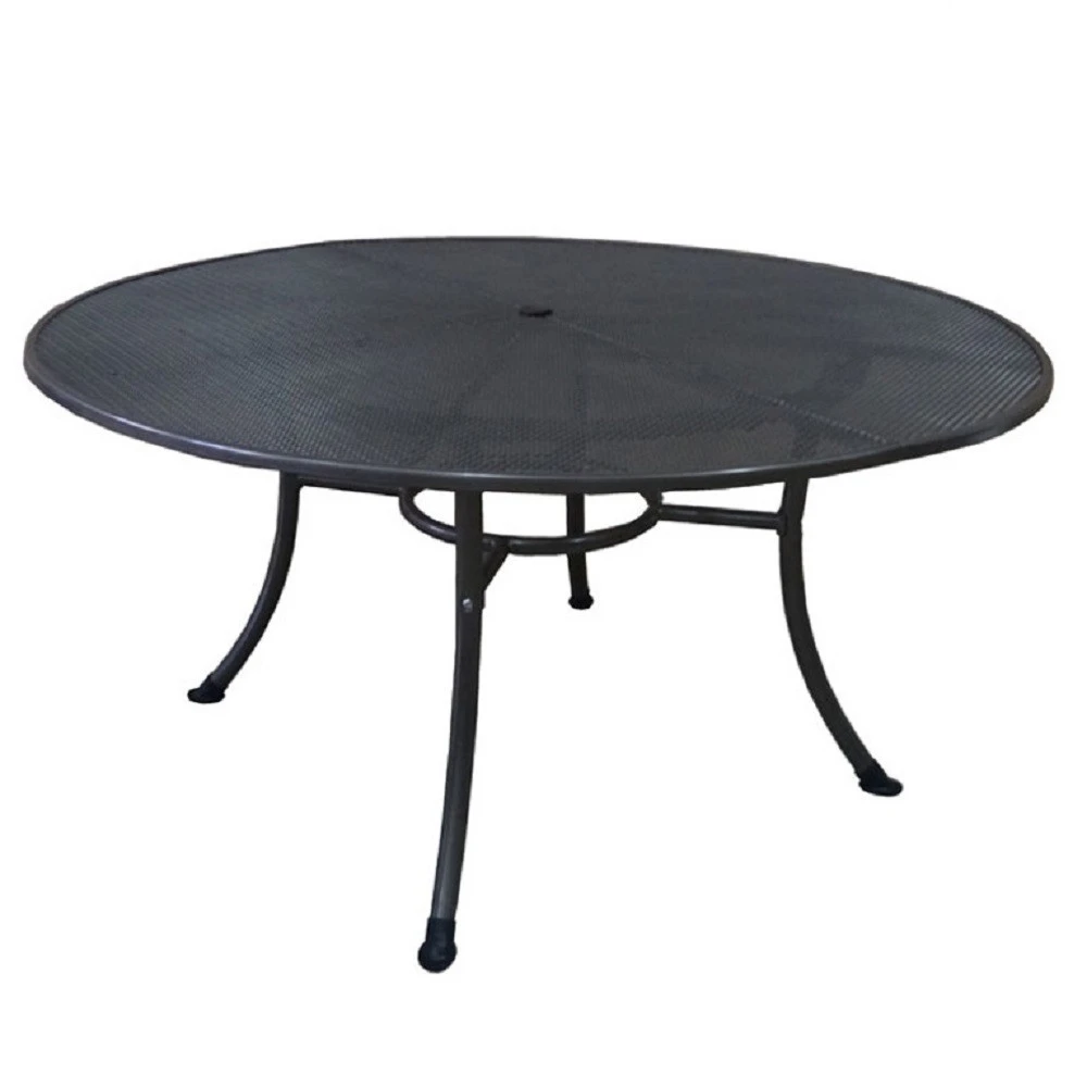 Gartentisch Rivo Rund, 150 X 72 Cm, Eisengrau, Mit Schirmloch 1 Gartentisch Rivo Rund, 150 X 72 Cm, Eisengrau, Mit Schirmloch