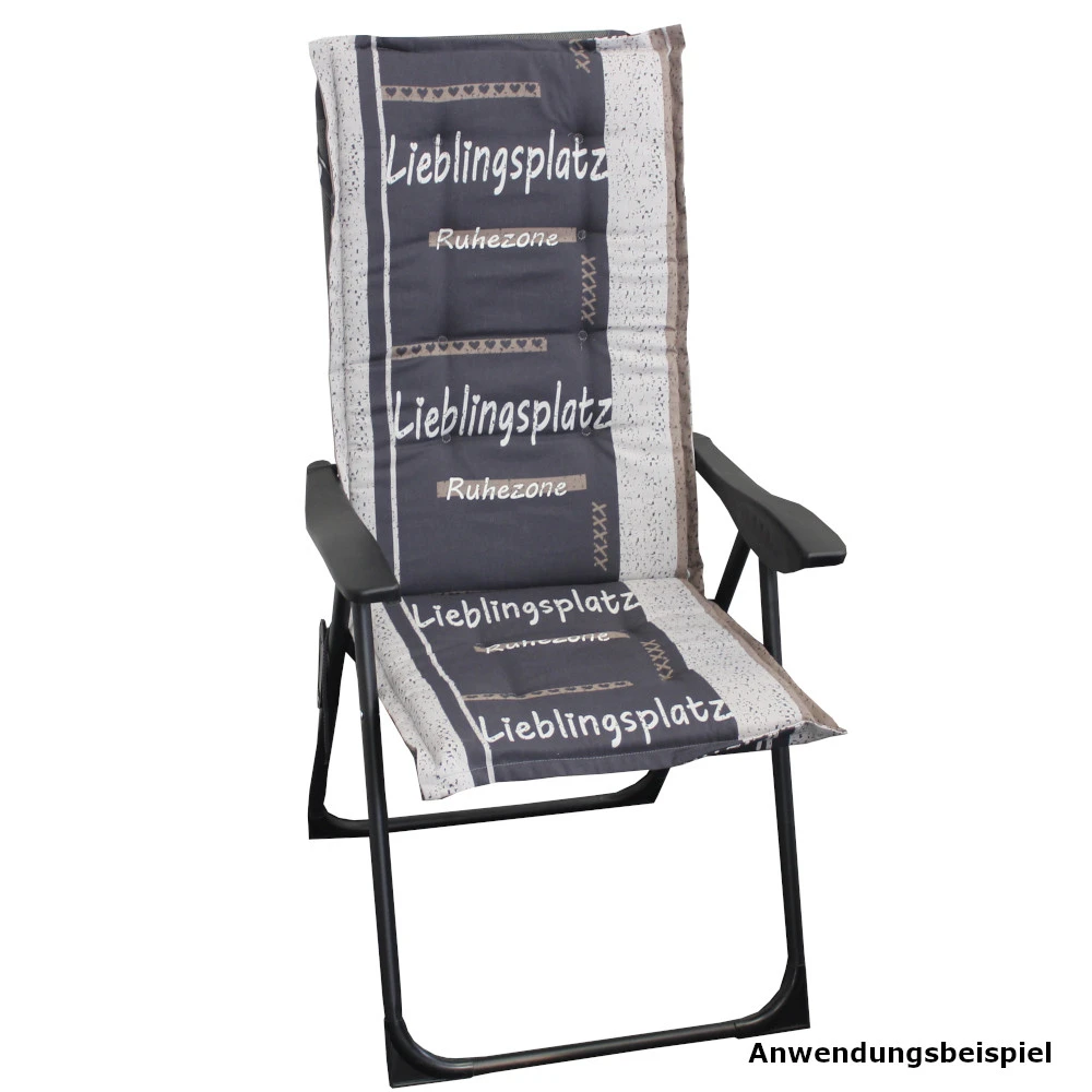 Hochlehner Auflagen Mit Kordeln, Verschiedene Designs 1 Hochlehner Auflagen Mit Kordeln, Verschiedene Designs