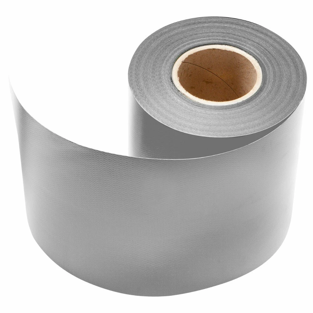 Zaun Sichtschutz Und Windschutz A1-Blickdicht 3 Rollen, 19 Cm Breit In Weißaluminium Mit Klemmschien 2 Zaun Sichtschutz Und Windschutz A1-Blickdicht 3 Rollen, 19 Cm Breit In Weißaluminium Mit Klemmschien – Bild 2