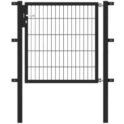 Gartentor Flexo Aus Metall Anthrazit, Höhe 100 Cm