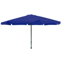 Sonnenschirm Rund Ø 4 M Mit Krempe In Blau