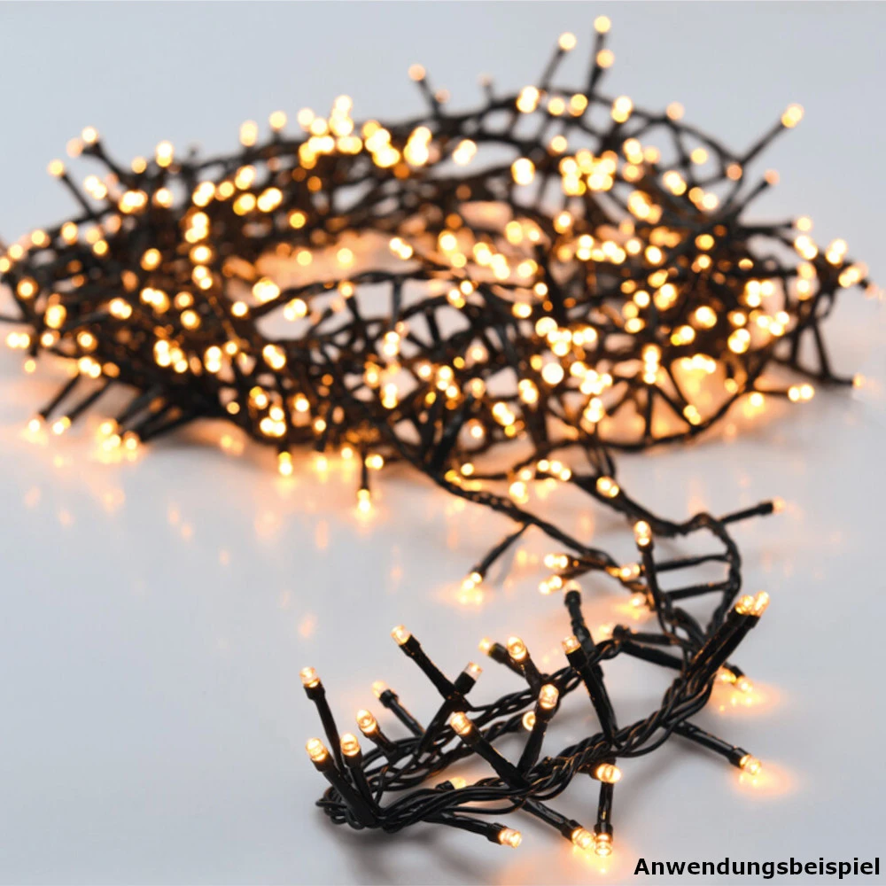 Cluster LED-Lichterkette 17 M Mit 700 LEDs Und 8 Funktionen 4 Cluster LED-Lichterkette 17 M Mit 700 LEDs Und 8 Funktionen – Bild 4