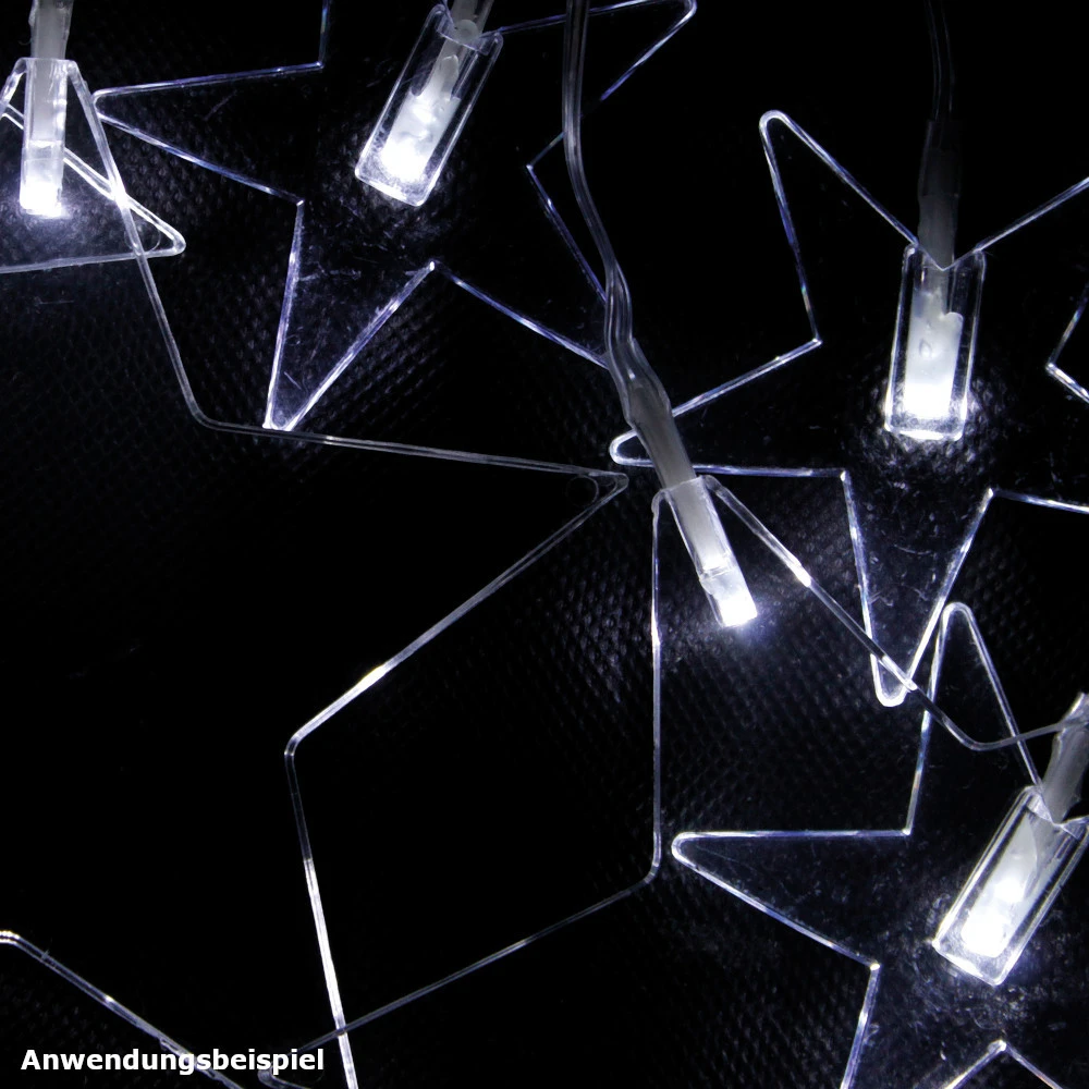 LED-Lichterkette Mit 8 LED-Sternen 1 LED-Lichterkette Mit 8 LED-Sternen