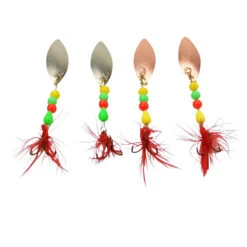 Spinnerset 4-teilig Mit Zwei Verschiedenfarbigen Blinker