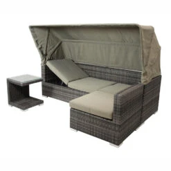 Garten-Lounge-Set Manacor 5-teilig, Polyrattan, Grau -Garten Lust 2QfwNumCYZYujQJ 1280x1280