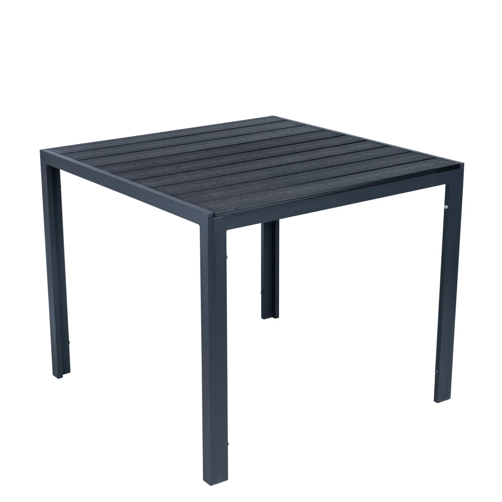 Gartentisch Nonwood 90 X 90 Cm Mit Aluminiumgestell 1 Gartentisch Nonwood 90 X 90 Cm Mit Aluminiumgestell