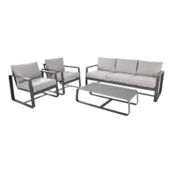 Lounge-Set Belezza 4-teilig, 5-Sitzer Mit Aluminiumgestell, Tisch Und Stühlen 10 Lounge-Set Belezza 4-teilig, 5-Sitzer Mit Aluminiumgestell, Tisch Und Stühlen -Garten Lust 2QkFahmCb9E14Bj 1280x1280