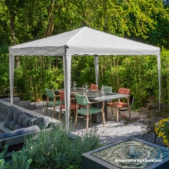 Faltpavillon 3x3m Grau Mit Metallgestell -Garten Lust 2QrQziBqsuvPnYI 1280x1280