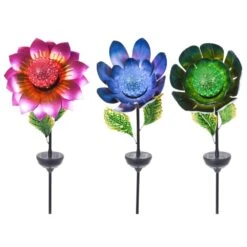 LED-Solarlampe Blumenförmig