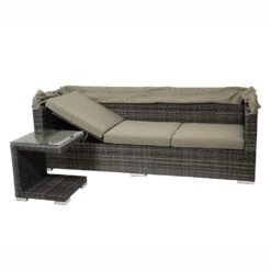 Garten-Lounge-Set Manacor 5-teilig, Polyrattan, Grau -Garten Lust 9k1Aj9DD3Y4XRK3 1280x1280