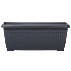 Prosperplast Blumenkasten Terra 60 Cm In Anthrazit, Für Den Außenbereich