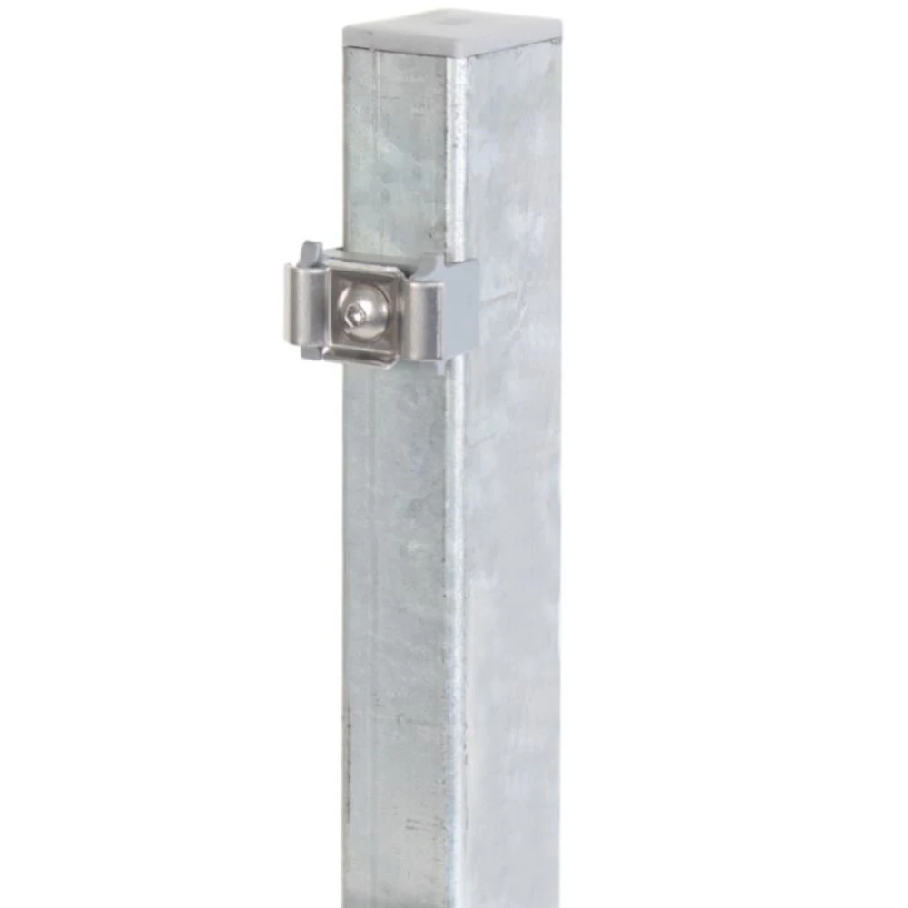 Zaunpfosten Für Doppelstabmatte 60 X 40 X 1500 Mm Feuerverzinkt 2 Zaunpfosten Für Doppelstabmatte 60 X 40 X 1500 Mm Feuerverzinkt – Bild 2