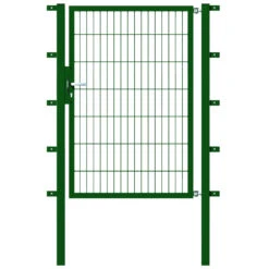 Einzeltor Flexo 1000 X 1400 Mm Mit Pfosten 60 X 60 Mm In Grün