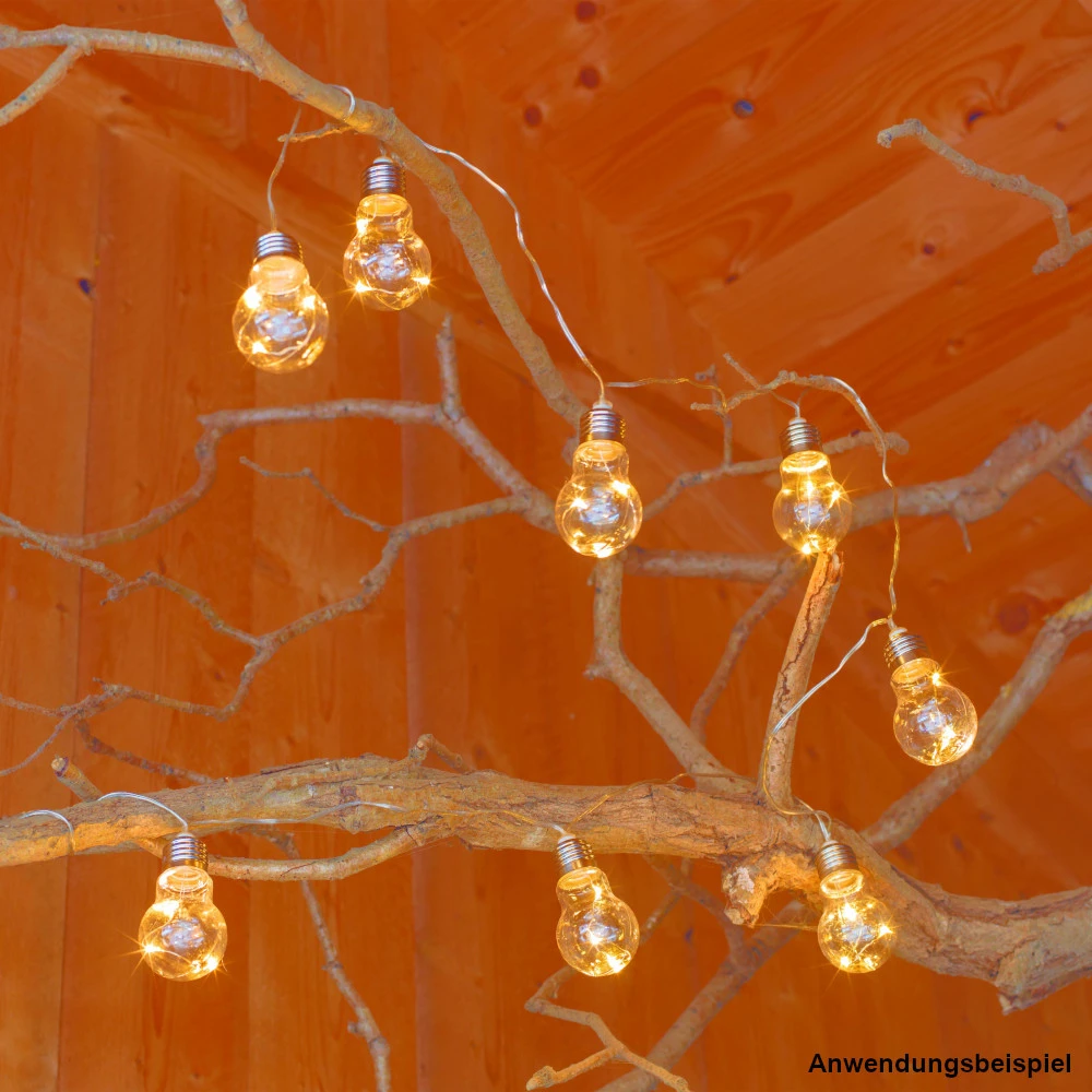 Partylichterkette 300 Cm, Mit 10 Warmweißen LEDs 2 Partylichterkette 300 Cm, Mit 10 Warmweißen LEDs – Bild 2