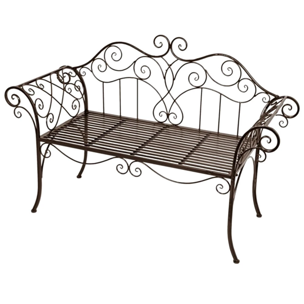 Gartenbank Aus Eisen Im Landhausstil Antik-Design 1 Gartenbank Aus Eisen Im Landhausstil Antik-Design