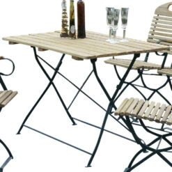 Gartensitzgruppe BAD TÖLZ 5-teilig Armlehnen Robinie Stahl Moosgrün Klappbar -Garten Lust 9k9tyBCJHnIhjvT 1280x1280