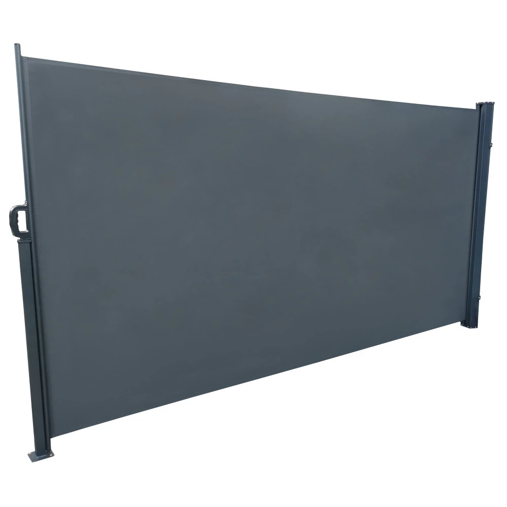 Seitenmarkise Dunkelgrau 3 X 1,6 M Mit Auszug Links 1 Seitenmarkise Dunkelgrau 3 X 1,6 M Mit Auszug Links