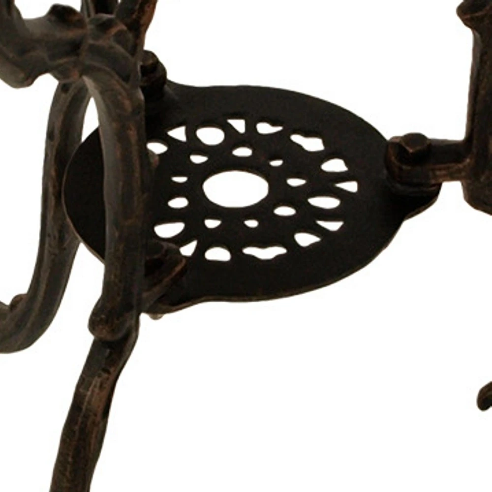 Gartentisch Jugendstil 70 X 70 Cm, Aluguss In Bronze-antik 3 Gartentisch Jugendstil 70 X 70 Cm, Aluguss In Bronze-antik – Bild 3