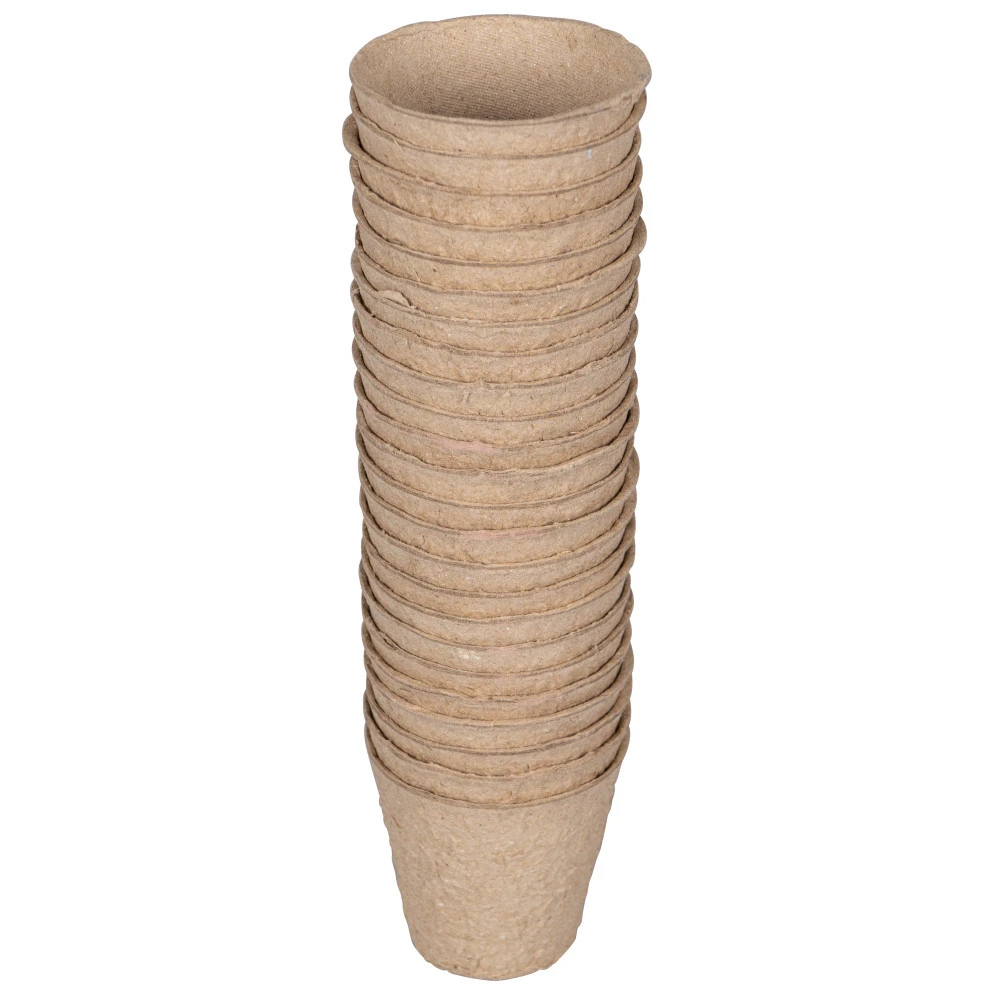 Anzuchttöpfe 6 X 6 Cm Rund, 24 Stück, Papier 1 Anzuchttöpfe 6 X 6 Cm Rund, 24 Stück, Papier