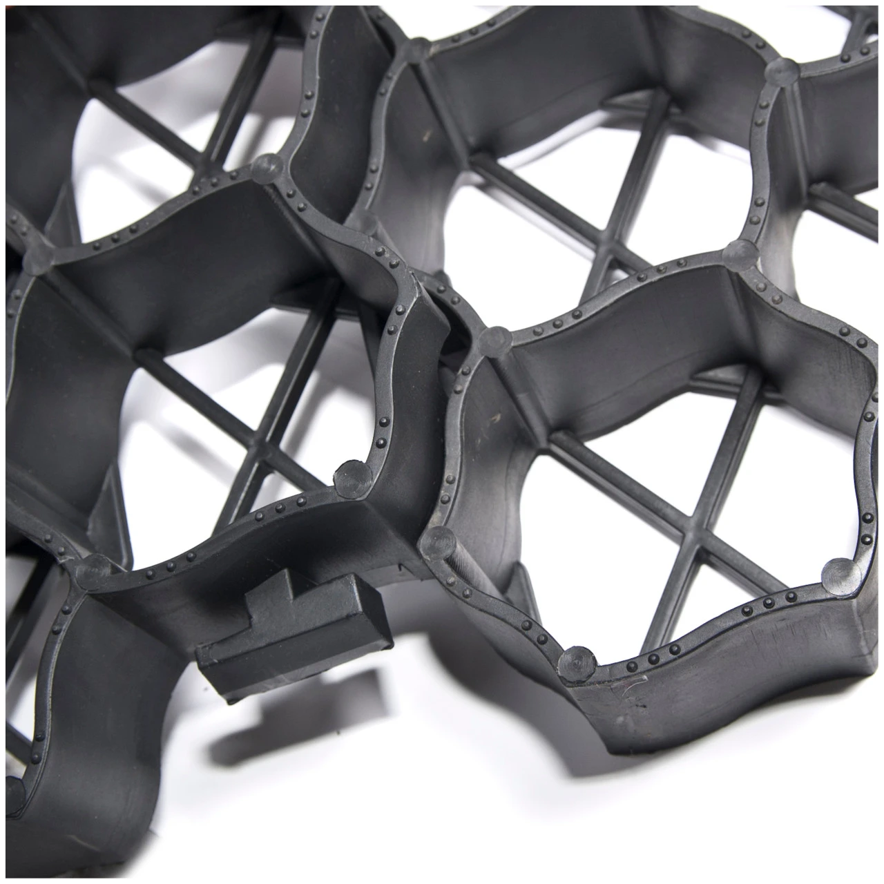 Rasengitter 59 X 39,5 X 3 Cm Aus Schwarzem Kunststoff 2 Rasengitter 59 X 39,5 X 3 Cm Aus Schwarzem Kunststoff – Bild 2