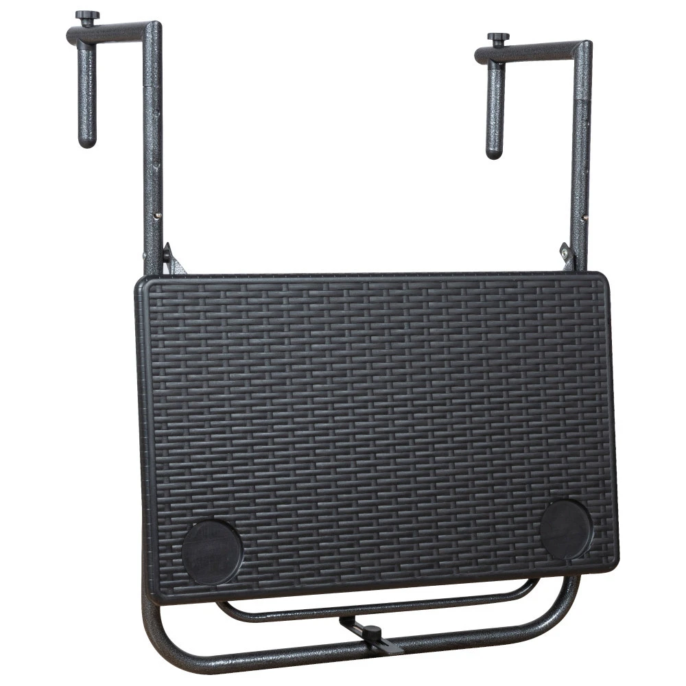 Balkonhängetisch Eckig Mit Klappfunktion 2 Balkonhängetisch Eckig Mit Klappfunktion – Bild 2