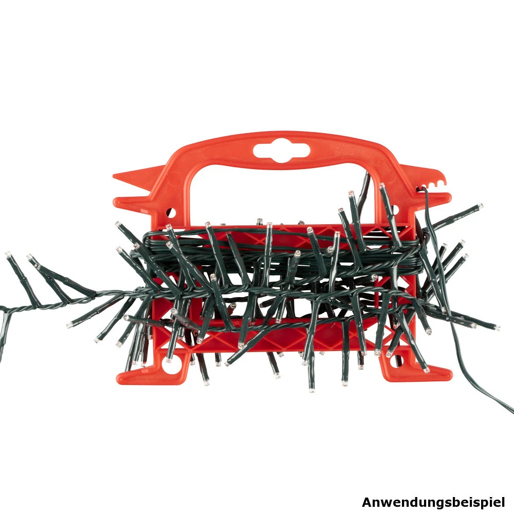 Lichterkettenaufwickler Rot Aus Kunststoff Für Lichterketten 2 Lichterkettenaufwickler Rot Aus Kunststoff Für Lichterketten – Bild 2