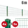 Zaunpaket Michl Ca. 1,0 M X 6 M Moosgrün Verzinkt Pulverbeschichtet