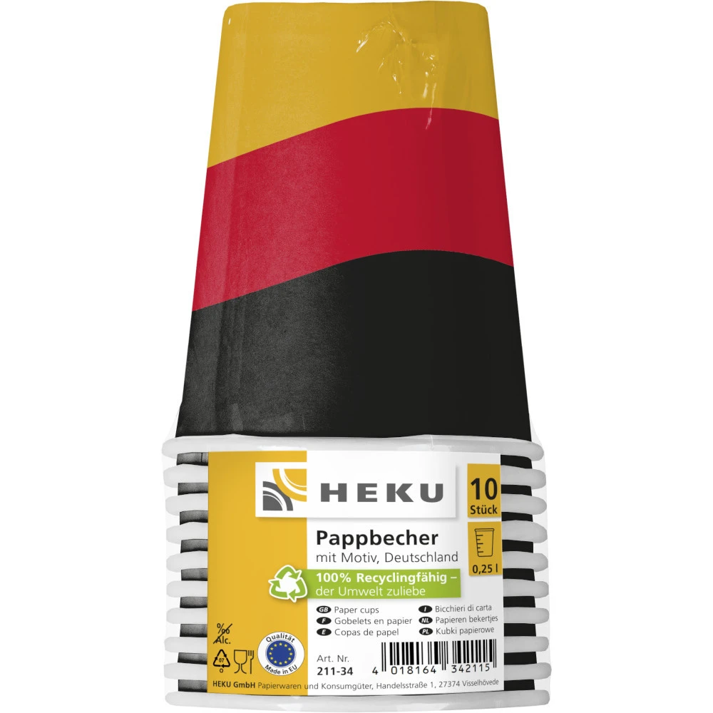 Pappbecher 025 L, 10 Stück, Deutschland 1 Pappbecher 025 L, 10 Stück, Deutschland