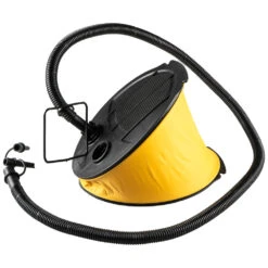 Blasebalg Fußluftpumpe Schwarz-gelb Mit 5 Liter Luftvolumen