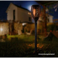 LED-Solar-Gartenfackel, Mit Erdspieß -Garten Lust 9kUKJKo19HUa3yG 1280x1280