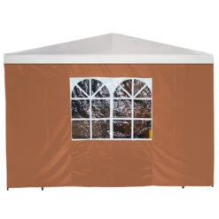 Seitenteil Mit Fenster Für Pavillon 3 X 3 M, Terracotta